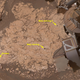 Three recent holes drilled by Curiosity.